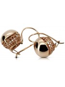 silver 925 rose gold plated  Vintage earrings ven122rp