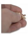 Оригинальное винтажное розовое золото 14 карат без камней - Винтажные серьги ven190