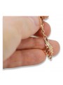 "14k 585 Gold Vintage Blatt Ohrringe in Originales Vintage-Roségold ohne Steine" ven215