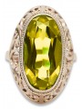 Russische sowjetische Rose 14k 585 Gold Alexandrit Rubin Smaragd Saphir Zirkon Ring vrc084