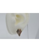 "Authentic Vintage 14K Rose Gold Earrings: No Stone Setting" ven266