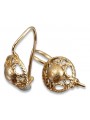 "Premium Vintage Inspired 14K Rose Gold Earrings without Stones" ven279