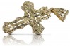 Italian yellow 14k gold 585 Orthodox cross oc008y