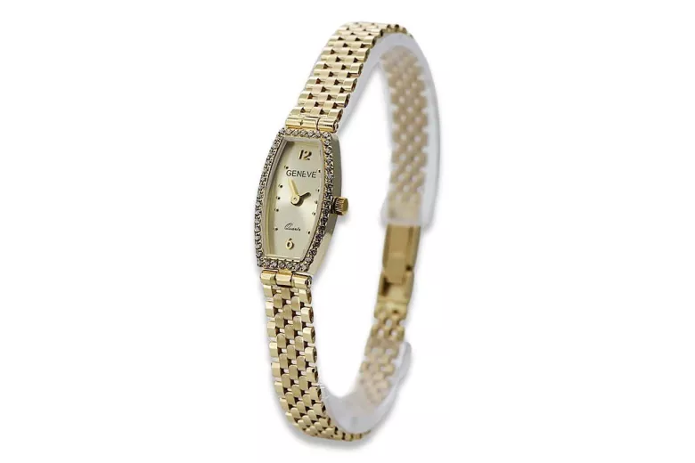 Gold Ladies Watch ★ Zlotychlopak.pl ★ Gold Pureity 585 333 ¡Bajo precio!