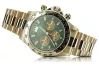 Жълт 14k 585 златен мъжки часовник Geneve mw014ydgr&mbw015y