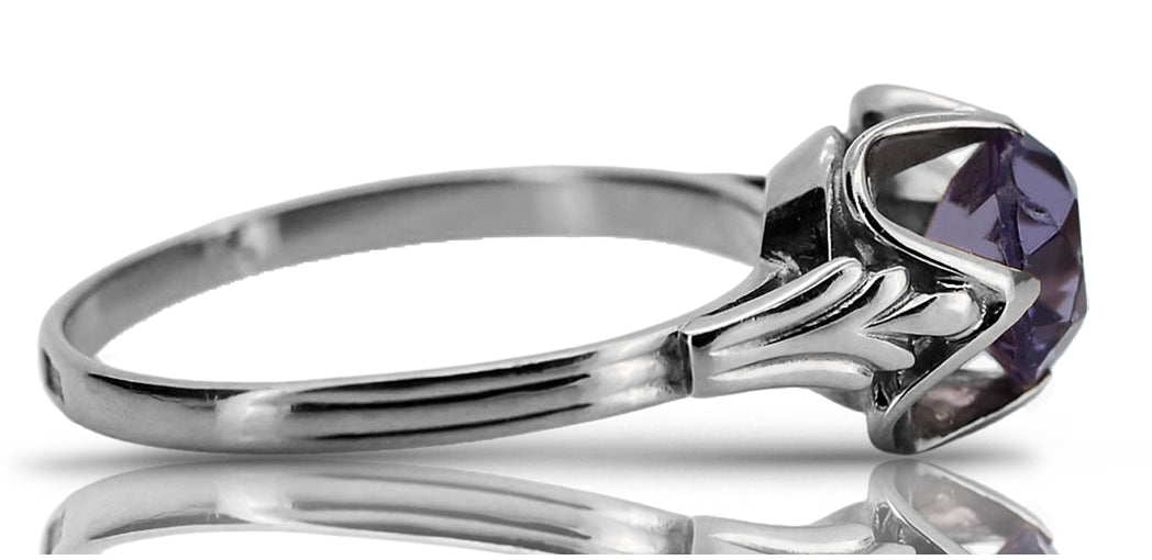 Vintage silver 925 Alexandrite ring vrc023s Vintage