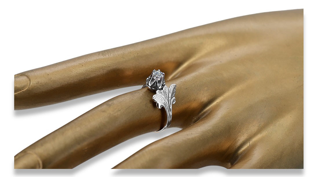 Vintage silver 925 Zircone ring vrc169s Vintage vrc169s-zi