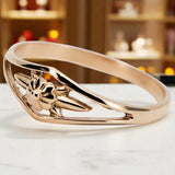 Vintage rose pink 14k 585 gold Vintage ring vrn071