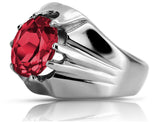 Vintage silver 925 Ruby ring vrc016s Vintage