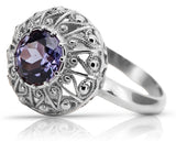 Vintage silver 925 Alexandrite ring vrc059s Vintage