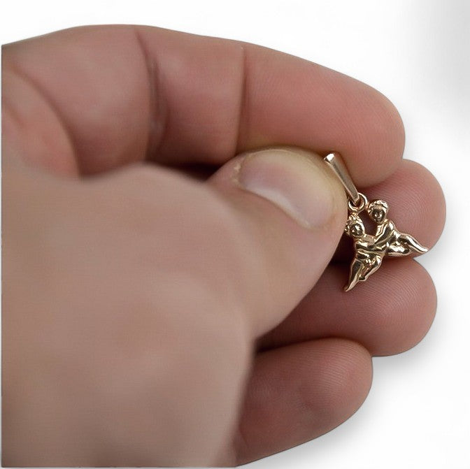 Rose Vintage 14k rose gold 585 Aries pendant Gemini vzp009