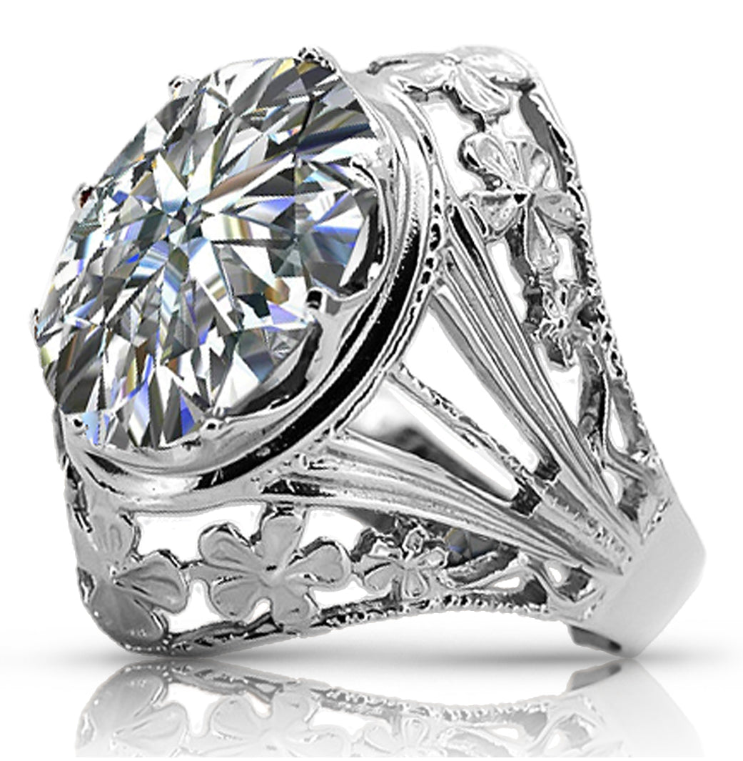 Vintage silver 925 Zircon ring vrc031s Vintage vrc031s-zi