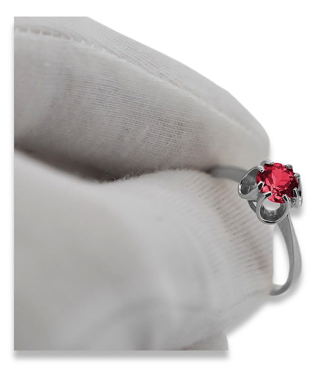 Vintage silver 925 Ruby ring vrc348s Vintage