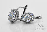 Vintage 925 Silver zircon earrings vec079s Vintage vec079s-zi