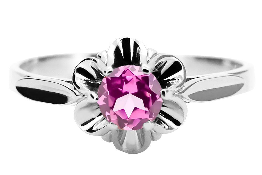 Vintage silver 925 Amethyst ring vrc004s vrc004s-am