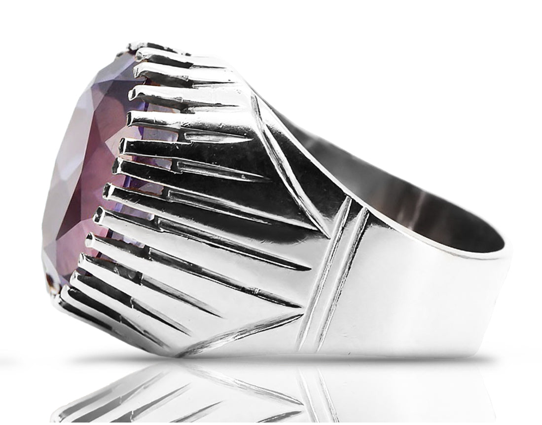 Vintage silver 925 Alexandrite ring vrc048s Vintage Russian Soviet style