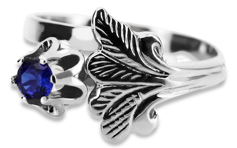 Vintage silver 925 Sapphire ring vrc169s Vintage vrc169s-sp