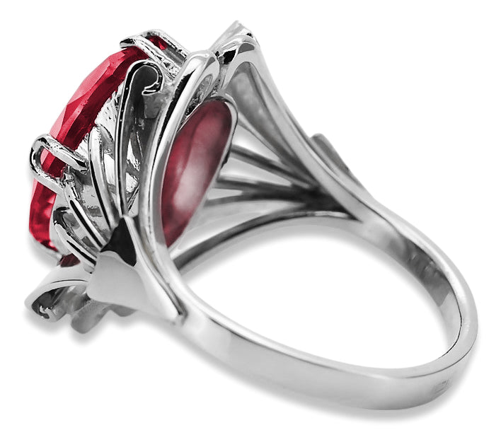Vintage silver 925 Ruby ring vrc015s Vintage