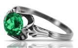 Vintage silver 925 Emerald ring vrc023s Vintage vrc023s-em