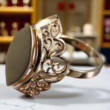 Vintage rose pink 14k 585 gold Vintage ring vrn008