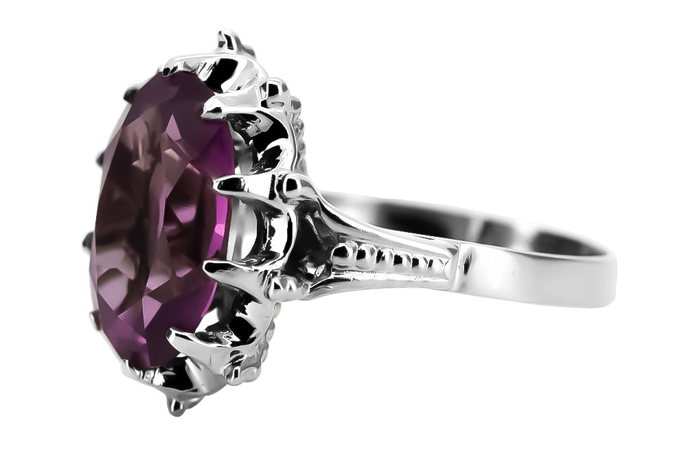 Silver 925 Amethist ring vrc079s Vintage vrc079s-am