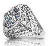 Vintage silver 925 Zircon ring vrc030s Vintage