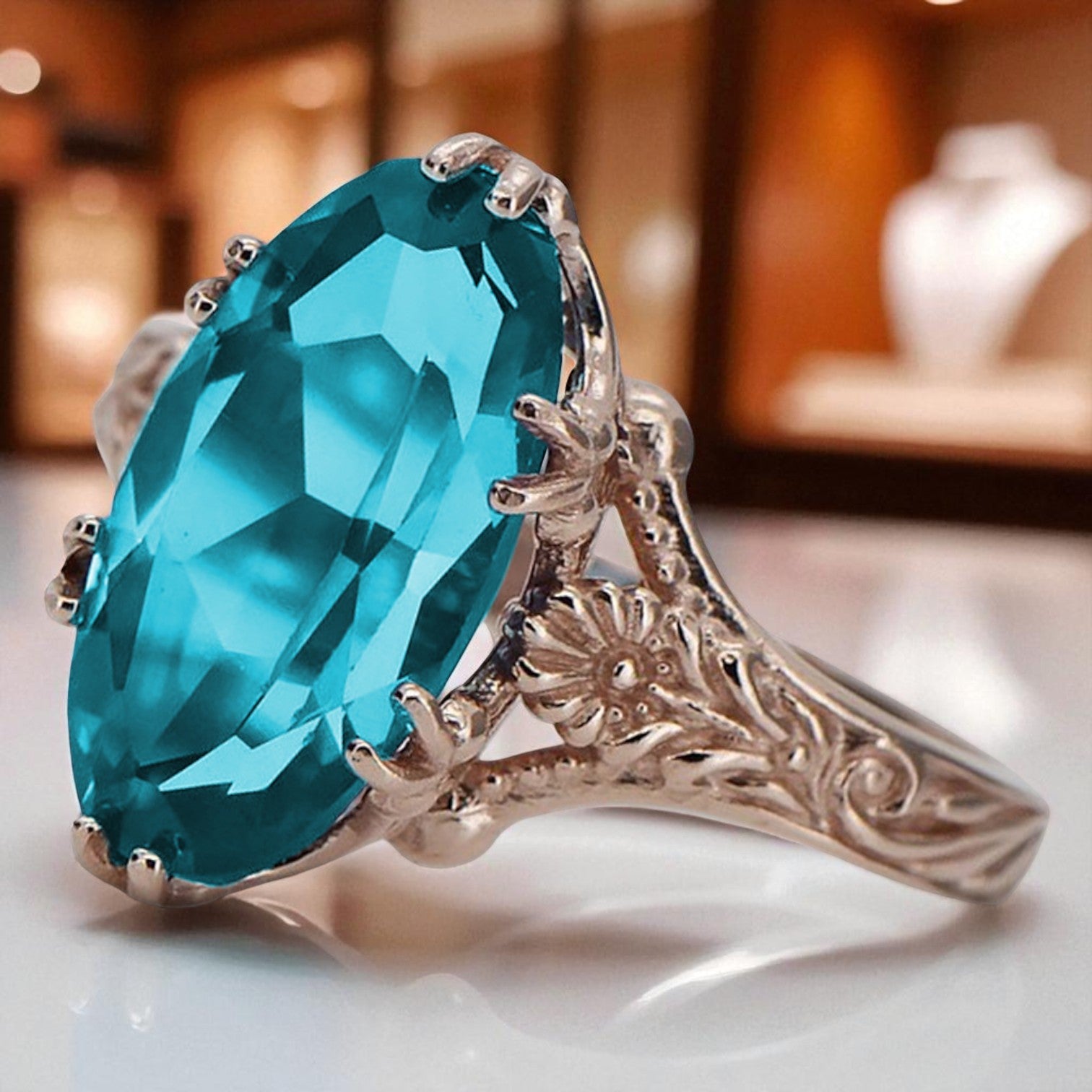 Vintage rose pink 14k gold 585 Akwamatyn ring vrc084 Vintage