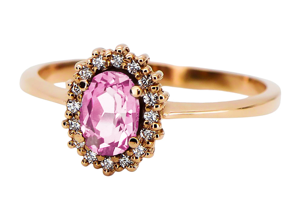 Vintage Ring Amethyst Original Vintage 14K Rose Gold crc009r crc009r-am