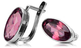 Vintage 925 Silver ruby earrings vec001s Russian Soviet style vec001s-rb