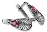 Vintage Vintage 925 Silver amethyst earrings vec067s Vintage vec067s-am