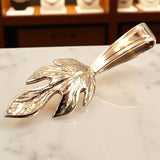 Vintage silver rose gold plated 925  Vintage leaf pendant vpn018rp