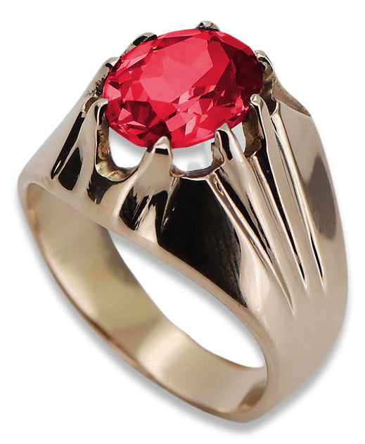 Vintage Rose 14k Gold 585 Ruby Ring vrc016 Vintage