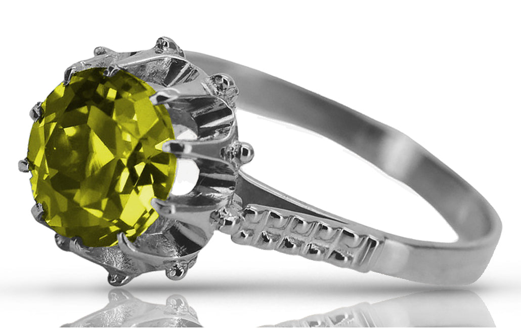 Vintage silver 925 Peridot ring vrc045s Vintage vrc045s-yp