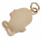 Pendant pendant made of rose red gold 14k 585 Vintage zodiac vzp001