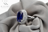 Vintage silver 925 Sapphire ring vrc068s Vintage vrc068s-sp