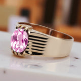 Original Vintage 14K Rose Gold Amethyst Ring Vintage style vrc007r vrc007r-am