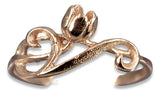 Vintage rose pink 14k 585 gold Vintage ring vrn145