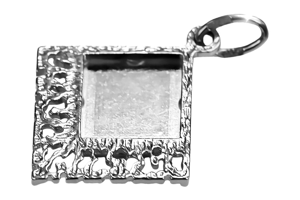 Vintage silver 925 Vintage leaf pendant vpn041s