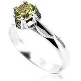 Silver 925 Peridot ring vrc122s Vintage