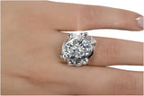Vintage Jewlery Ring Zircon Sterling silver 925 vrc100s vrc100s-zi