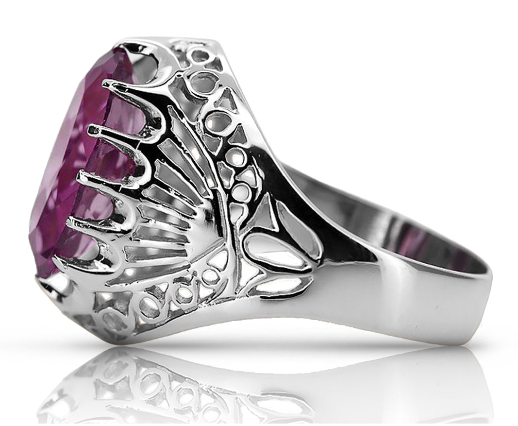 Vintage silver 925 Amethyst ring vrc020s Vintage