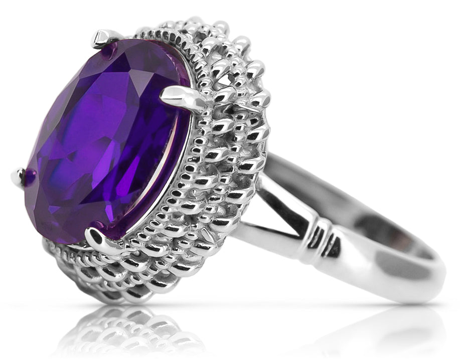 Vintage silver 925 Alexandrite ring vrc068s Vintage