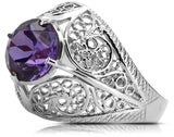 Silver 925 Alexandrite ring vrc026s Vintage
