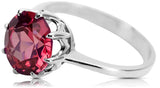 Vintage Jewlery Ring Ruby Sterling silver 925 vrc157s