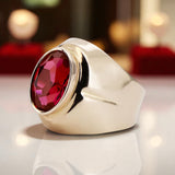 Ring Ruby Original Vintage 14K Rose Gold Vintage style vrc296r vrc296r-rb