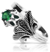 Vintage silver 925 Emerald ring vrc169s Vintage vrc169s-em