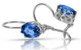 Vintage Vintage 925 Silver Sapphire earrings vec196s vec196s-sp