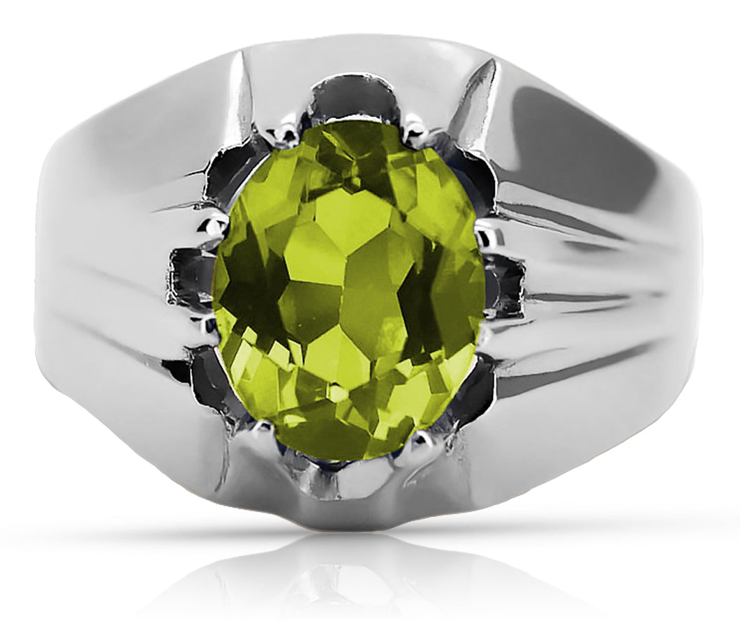 Vintage silver 925 Peridot ring vrc016s Vintage vrc016s-yp