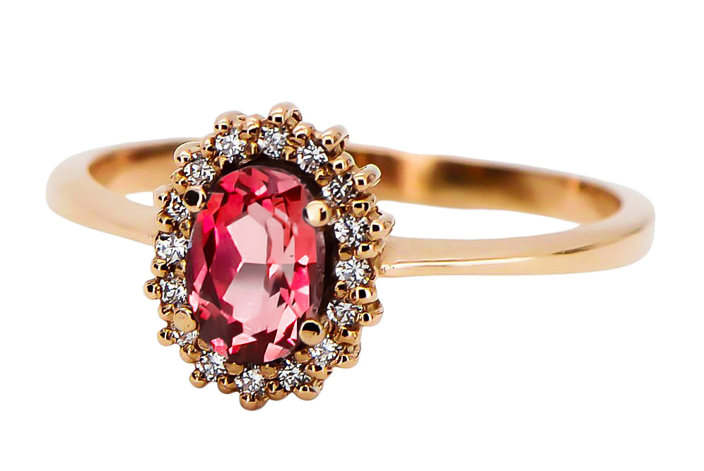Ruby Original Vintage 14K Rose Gold Ring Vintage crc009r crc009r-rb