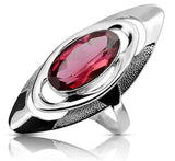 Vintage silver 925 Ruby Ring vrc189s